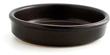 ANAFLOR CAZUELA Redonda 17 CM Negro Barro Vulcan, Loza, Único, Estándar