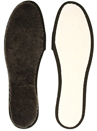 Berckland Biberlamm Wintersohlen aus echtem Lammfell -Made in Germany- Alu-Isolierung Extra warme Einlegesohle für Freizeit, Arbeit, Wandern - Bequeme Wintersohle in Gr.38
