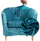 FANSU Sesselschoner Sesselbezug Velvet Sofabezug, 2-Teilige Stretch Einfarbig Tub Chairs Sesselhussen mit Armlehne, Sesselüberwurf für Clubsessel Loungesessel Cocktailsessel (Türkis)