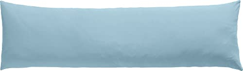 Erwin Müller Seitenschläferkissenbezug, Stillkissenbezug Nürnberg Doppel-Jersey, hellblau Größe 40x140 - strapazierfest, temperaturausgleichend, mit Reißverschluss