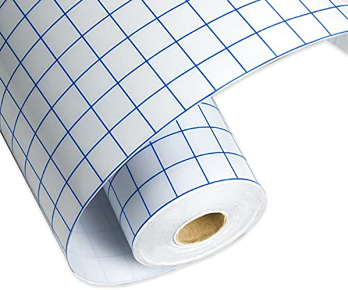 JINYOMFLY Transferfolie Plotter für Plotterfolie, 30.5 cm x 500 cm Übertragungsfolie Plotter for Silhouette Cameo, Cri-cut Transferfolie für Partydekoration, Becher, Fenster und Aufkleber
