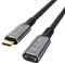 CABLEDECONN USB4 Extension 8K 240W Cable 0.8M Thunderbolt 4 USB 4.0 Type-c Male to Female Ultra HD 8K@60Hz Charging 40Gbps Data Transfer External SSD eGPU