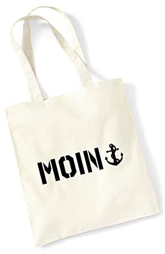 Huuraa Tasche Moin Anker Geschenk 10 Liter Natural Baumwolle Moin Anker Accessoire