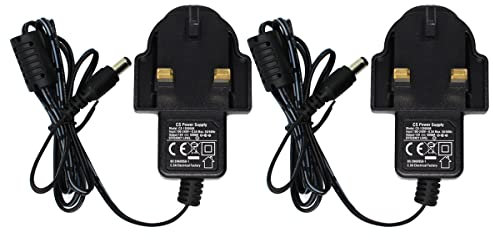 Security-01 2-Pack AC 100-240V to DC 12V 0.5A Power Adapter Supply 5.5mm x 2.1mm for CCTV Cameras