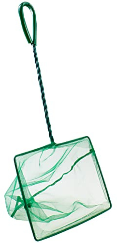 AQUANEAT 8 Inch Aquarium Fish Net, Wastes Skimming Cleaning Tool with Firm Handle for Fish Tanks Small Ponds