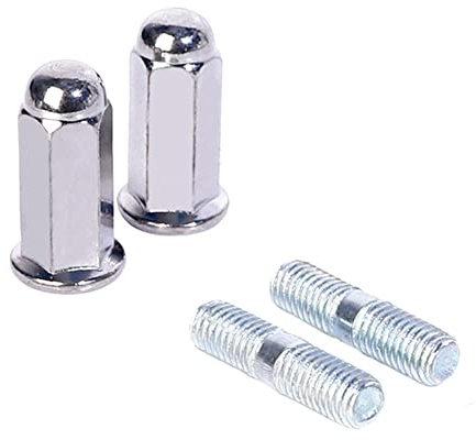 Tornillo De Tubo De Escape De La Motocicleta,Asudaro 8mm Pernos Y Tuercas De Escape Tuerca De Tornillo De Silenciador De Escape Motocicleta Tornillos De Escape De Metal para Go-Karts Ciclomotores