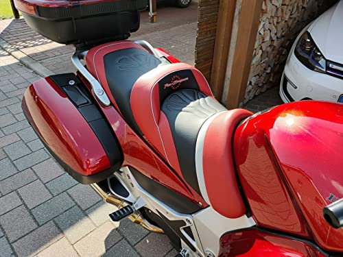 Top Sellerie France Deluxe Comfort Seat Heated & Raised Compatible For Honda Pan European ST1300 2002-2013 SGCST316