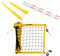 Professionelles Netz für Beachvolleyball Volleyball 8.5m professionelles Netz mit Antennen und Taschen zum Strandvolleyball Gelb Wetterfest Indoor Outdoor Garten Strand Sport