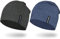 EMPIRELION 9 Multifunktionale Leichte Running Beanie-Mützen Skull Cap Radsport-Kappen Helmfutter Helm Unterziehmütze Schlaf Kappen für Damen (Dark grau Melange+Stahlblau Mel.)
