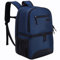 MIER Kühlrucksack Isolierter Kleiner Lunchrucksack, Doppelfach, Lunchbox Rucksack mit Laptopfach für Männer Frauen Arbeit Picknick Strand, 2 in 1, Marineblau