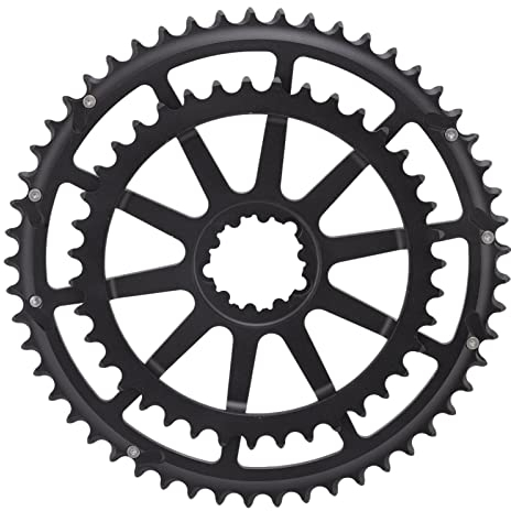 53-39T Dientes Cadena De Bicicleta Plato De Rueda, Aleación De Aluminio Hueco Doble Diente Placa Estrecha Tipo De Tracción Conexión De Manivela GXP Plato Para La Mayoría De Las Bicicletas De Montaña B