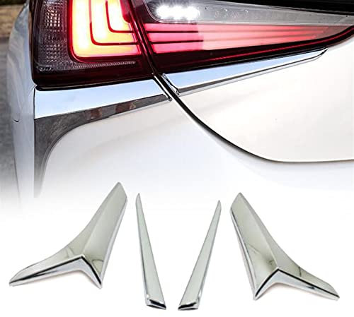 WOHOOD Auto Dekorieren 4 Teile/Satz Auto Rücklicht Lampe Augenbraue Trim Abdeckung Aufkleber Für Lexus ES ES200 ES250 ES300h ES350 2018 2019 2020 2021 2022