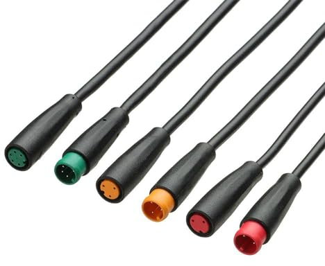 E-Bike-Verlängerungskabel, 2-polig, 3-polig, 5-polig, Buchse/Stecker, Einzelkopf-Display-Pin für E-Bike, Bafang, E-Bike-Zubehör, 9 mm Stecker, 6 Stück