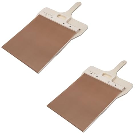 BUNIQ 2 Pièces Pelle À Pizza Coulissante - Pala Pizza Scorrevole, Antiadhésive Qui Transfère Parfaitement A Pizza, Pelle À Pizza avec Poigné, Spatule À Pizza pour Fours Intérieurs Et Extérieurs