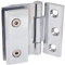DOITOOL 1 Juego Pinza Para Puerta De Baño Bisagras Para Puertas De Ducha De Vidrio Bisagra Plegable Abrazadera De La Puerta Del Baño Bisagra De La Puerta Ajustable Soporte Aleación De Zinc