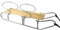 Schlitten Metallschlitten Holzschlitten Doppelschlitten Kinderschlitten Rodel mit Rückenlehne + Zugseil 120cm Duo