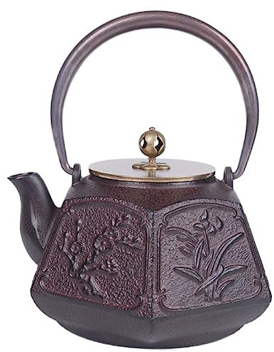 LOSTIS Teiera Ghisa Teiere Giapponese Teiera in Ghisa Teiere in Ferro Teiera in Ferro Teiera Bollitore Teiera Teiere 1.2L / 1200ML Teiera in Ghisa Teiera Giapponese