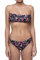 Bikini Donna Fascia con Slip Liscio Chiuso (XL, Rose)