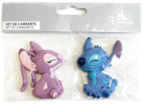 Generic Fridge magnetic Set, Disneyland Paris Stitch and Angel