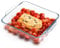 NUTRIUPS Plat de cuisson carré en verre borosilicate de 19 cm, petit plat à four en verre borosilicate, 1.3L