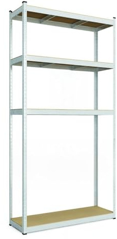 SMART REGALY - Regal schmal - standregal - Ausführung: Verzinkt - MDF-Platte - Anzahl der Einlegeböden: 5-200x90x60 cm - Tragfähigkeit der Regale: 175 kg