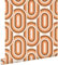 ESTAhome Tapete Retro-Ornamente Orange und Braun 0.53 x 10.05 m