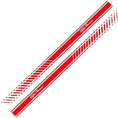 2 Pezzi Auto Laterali Adesivi per Alfa Romeo Giulia Giulietta 159 156 Mito Stelvio 147 GT,Auto Carrozzeria Laterali Gonna Strisce Adesivo Decalcomanie Decorative,K/11