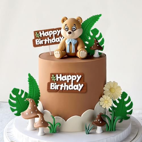 Ball Forest Woodland Geburtstag Deko Tortenaufleger Wald tiere Geburtstag | Woodland Geburtstag Deko Tortenaufleger Waldtiere Geburtstag Waldtiere Tortendeko Wald Tiere Kuchen Toppers