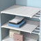 Verstellbare Regale für Schrank, Erweiterbares Einlegeböden Schrankregal, Nagelfrei Teleskop Regaltrenner für Kleiderschrank, Schrank, Küche, Badezimmer, 35cm Weit, Verstellbare Länge 48-80cm