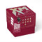 SURPRISA Geschenkbox für Weihnachten, Rätselbox für Geldgeschenke, Glitzer-Design in Rot mit Xmas-Aufdruck, Größe L (20cm)