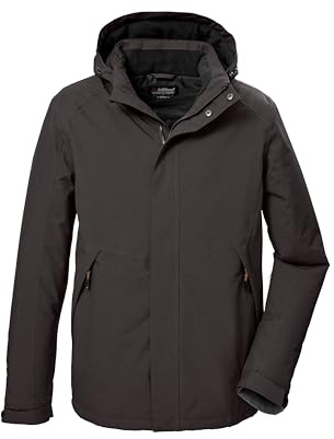 killtec Herren Funktionsjacke/Outdoorjacke mit abzippbarer Kapuze KOW 4 MN JCKT, ebenholz, 5XL, 41843-000