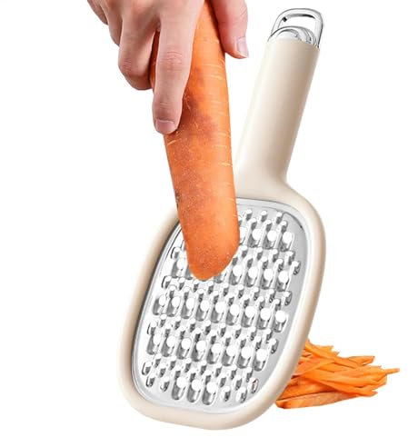 scyca Handkäsereibe, Reiben für die Küche | Sichere Käse- und Karottenreibe - Kleine, effiziente manuelle Reiben und Hobel für Käse, Schokolade, Kartoffeln
