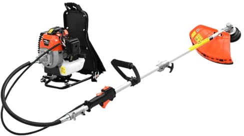 vidaXL Decespugliatore a Zaino Design Arancione 52 cc 1,45 kW, tagliaerba, diserbante, tagliaerba, diserbante, tagliaerba, tagliaerba a benzina