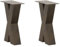 vidaXL Pieds de table basse en acier en forme de X – Compatible avec diverses tables – Design géométrique élégant – Niveleurs de pieds réglables – Assemblage facile – Vis incluses