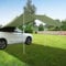 Auto Vorzelt Heckklappe, 300x200cm Wasserdicht Sonnensegel, Auto Zelt Camping Sonnendach Heckklappenzelt mit UV Schutz, Auto Dachzelt für PKW SUV-Modelle, Camper, Campingbus (Armeegrün)