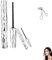 Laidanyou Mascara, Laidanyou Small Steel, Laidanyou Waterproof Mascara 2025 – langanhaltend, wischfest, schweißfest, verlängerndes und volumengebendes Augen-Make-up, Stahlrohr-Design (Black,2pcs)