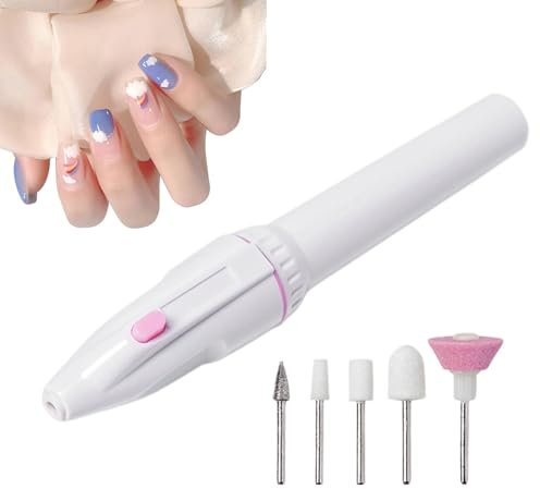 Lime à ongles électrique, perceuse à ongles professionnelle sans fil, matériau ABS, fournitures de manucure et pédicure, outil de soins des mains et des pieds pour polir, meuler et couper, 1 lot, rose