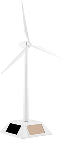 ANGGGREK Solarbetriebenes Windrad Modell Mini Windturbine für Bildungsschreibtisch mit Rotorblättern für Lehrer und Schüler im Heimoffice
