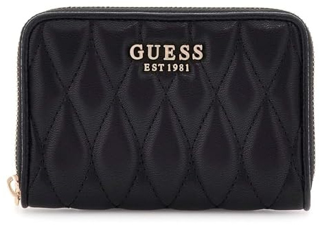 GUESS Porte-Monnaie Valla Zip Around Wallet Black Noir
