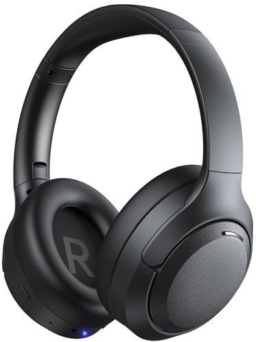 EKSA P300 Bluetooth Kopfhörer Over Ear,100Std Kopfhörer Kabellos Bluetooth mit Hybrid Active Noise Cancelling, Spatial Audio, 4 EQ-Modi, Faltbares Wireless Headphones für Handys/iPad/Laptops/PC