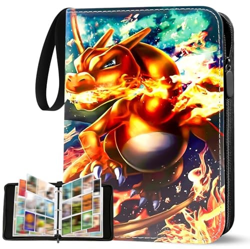 Card Binder 9 Pocket, 900 Pockets, with 50 Removable Sleeves, Trading Card Binder, Card Collection Binder with Zipper, Card Album, for Kids Gifts, for Christmas,Birthdays,Children's Day,Thanksgiving