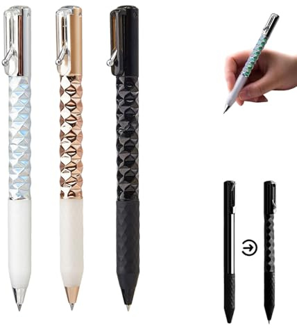 zoocco Geometric Decompression Pen, Shape Shifting Pen, Fidget Pens for Adults, Cool Office Gadgets Unique Fun Pens (All)