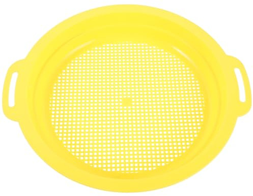 Healeved Plastic Gold Panning Sieve Pan with Bag for River Beaches and Gold Prospecting, Easy to Clean Handheld Filter Pan for Sand and Gravel Screening