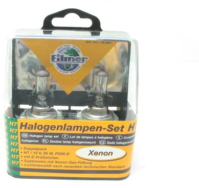 Filmer 16064 Halogenlampen-Set, H7 Xenon Paar