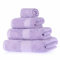 HOMESCAPES Lilac Turkish Cotton 4 Piece Towel Set Soft & Absorbent 500 GSM Heavyweight Face Cloth, Hand Towel, Bath Towel & Bath Sheet Towel Bale