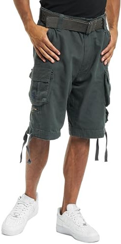 Herren Shorts BRANDIT - Gladiator Vintage Shorts Darkcamo - 2001/4, Gris - Anthracite, 3XL