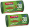ALFAPAC - 20 sacs 30L à liens coulissants - Sacs-poubelle Ultra Résistants - Vegetal Origin - Lot de 2