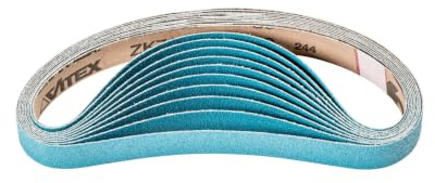 PFERD 586310 Kurzbänder BA, Flexible Schleifmittel, Ausführung Zirkonkorund Z, 80 Korngröße, 20mm x 520mm, 100 Stück