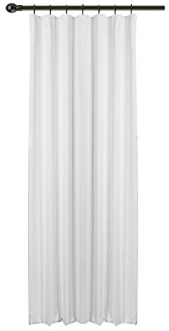 WOLTU Vorhang Blickdicht Gardinen mit Kräuselband für Schiene, Leichter & weicher Verdunklungsvorhang wärmeisolierend 135x245 cm Weiß (Nicht Reinweiß), Thermovorhang Kälteschutz für Wohn/Schlafzimmer