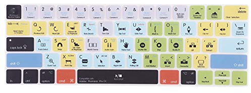 Bewinner Tastaturabdeckung für 13/15 Zoll Touch Bar Staubschutzhüllen Staubdichte ultradünne Tastaturabdeckung 13/15 Zoll Film für (Premiere Pro CC)